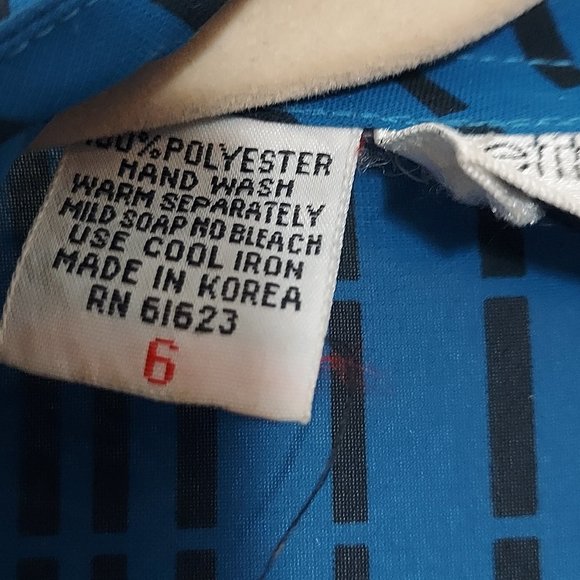 Vintage Petites by PDI International Belted Blouson Dress Size 6 - Picture 8 of 9